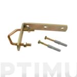 ABRAZADERA MASTIL ANTENA ANGULAR - CON TACOS Y TORNILLOS