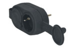 ADAPTADOR DOBLE CON TAPA - 10/16A IP44