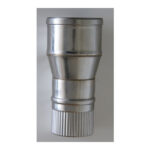 ADAPTADOR PARED SIMPLE A PARED DOBLE PELLET INOX 316L - Ø80MM A Ø80-130MM