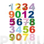 ADHESIVO ESTATICO NUMEROS INFANTIL