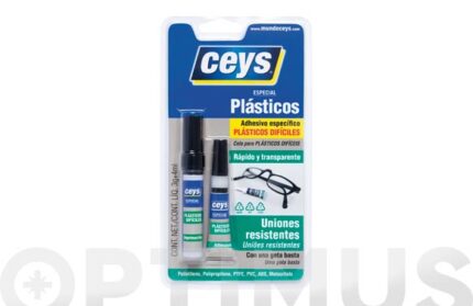 ADHESIVO REPARADOR PLASTICOS DIFICILES - 3 GR + 4 ML