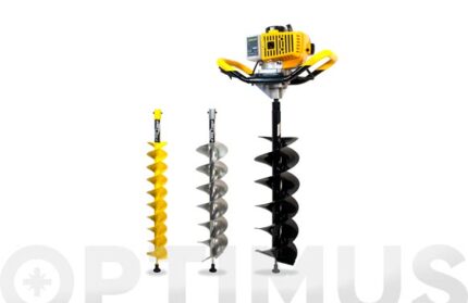 AHOYADORA GASOLINA 52 CC 1.4 KW. 1.9 CV - TRES BROCAS 100-150-200 MM