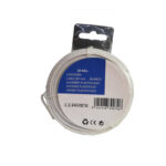 ALAMBRE PLASTIFICADO EN ROLLO CON PESTAÑA BLANCO