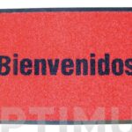 ALFOMBRA BIENVENIDOS 50X75 - ROJA