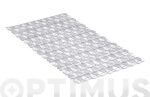 ALFOMBRA DE BAÑO 54X54 CM ANTIDESLIZANTE - CON VENTOSAS TRASLUCIDA