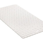 ALFOMBRA DE BAÑO 72X36 CM ANTIDESLIZANTE - DIAMOND SBS/CAUCHO BLANCO
