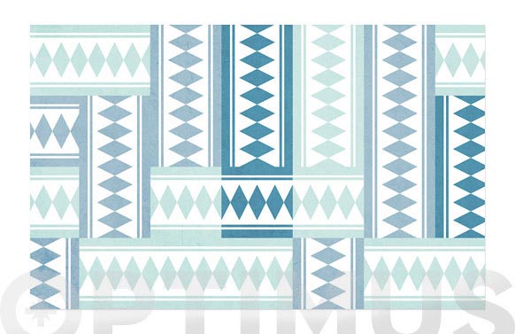 ALFOMBRA VINILICA COCINA 50 X 80 CM - BALDOSAS TURQUESA ALFOMBRA VINILICA COCINA 50 X 80 CM - BALDOSAS TURQUESA - Imagen 1