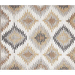 ALFOMBRA VINILICA ESTAMPADA KILIM GRISES