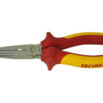ALICATE BOCA SEMI REDONDA CURVA 45º CORTANTE1000 V - 200 MM MANGO BICOMPONENTE