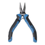 ALICATE MINI BOCA SEMI REDONDA CON CORTANTE - 4,5" MANGO BIMATERIA