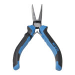 ALICATE MINI BOCA SEMI REDONDA CURVA - 4,5" MANGO BIMATERIA