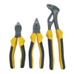 ALICATES, JUEGO DE 3 PZS - UNIVERSAL, DE CORTE DIAGONAL Y MULTI AGARRE