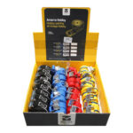 AMARRE TRANSPORTE HEBILLA SIN FIN 25 MM 36UD SURTIDAS - 9UD. 2MT- 9UD 2.5MT - 9UD 3MT -9UD 3.5MT