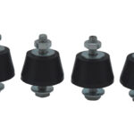 AMORTIGUADOR AIRE ACONDICIONADO - 35 KG NEGRO 4 PIEZAS