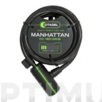 ANTIRROBO BICICLETA CON LLAVE AJUSTABLE MANHATTAN - LARGO: 1800 MM. Y Ø DEL CABLE 10 MM.
