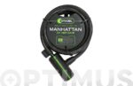 ANTIRROBO BICICLETA CON LLAVE AJUSTABLE MANHATTAN - LARGO: 1800 MM. Y Ø DEL CABLE 10 MM.