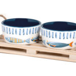 APERITIVO STONEWARE BASE SET 2 PZAS - Ø 8,5CM PECES