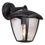APLIQUE EXTERIOR IP44 DURHAM 1XE27 NEGRO DESCENDE - FAROLILLO EXTERIOR IP44 DURHAM 1XE27 NEGRO ALUMINI
