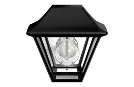 APLIQUE ALPENGLOW NEGRO - IP 44 SIN BOMBILLA