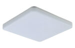 APLIQUE EXTER. 33X33X5CM LED 24W 2400LM 4000K IP54 ABS BL AS - CUADRADO