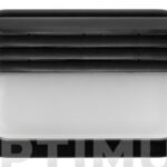 APLIQUE EXTERIOR HORIZONTAL NEGRO LED - E27 18W