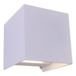 APLIQUE EXTERIOR OPEN LED COB 2X5W 700 LM 4000K IP54 BLANCO - ALU 10X10X10 CM