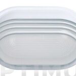 APLIQUE EXTERIOR OVAL BLANCO - IP54 E27 MAX. 100W