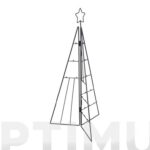 ARBOL NAVIDAD METALICO FOTOS / POSTALES - 3D 70 CM NEGRO