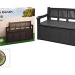 ARCON BANCO RESINA ANTRACITA - 130 X 60 X 85 CM