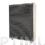 ARMARIO MODULO PERSIANA 2 ESTANTES GRIS - 91 X 62,5 X 35 CM