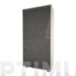 ARMARIO MODULO PERSIANA 3 ESTANTES GRIS - 126 X 62,5 X 35 CM