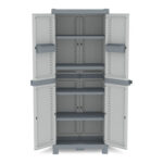 ARMARIO RESINA BASE 4 ESTANTES - WAVE 181,8 X 70 X 43,8 CM GRIS