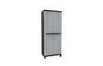 ARMARIO RESINA ESCOBERO 2 PUERTAS NEGRO GRIS - TWIST BLACK 170 X 68 X 39 CM