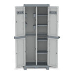 ARMARIO RESINA ESCOBERO BASE 4 ESTANTES - WAVE 181,8 X 70 X 43,8 CM GRIS