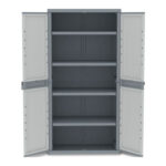 ARMARIO RESINA JUMBO 4 ESTANTES XL - WAVE 180 X 89,7 X 53,7 CM GRIS