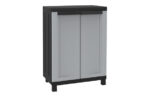 ARMARIO RESINA MEDIO 2 PUERTAS NEGRO GRIS - TWIST BLACK 91,5 X 68 X 39 CM