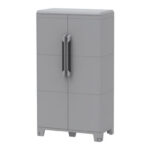 ARMARIO RESINA MODULAR 2 ESTANTES GRIS - TRANSFORMING 3 143 X 78 X 44 CM