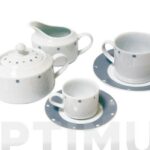 AZUCARERO PORCELANA DECORADO - GRIS II627