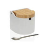 AZUCARERO TAPA BAMBU - BLANCO