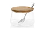 AZUCARERO VIDRIO BAMBU C/CUCHARA - 250 ML