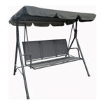 BALANCIN ACERO TEXILENE 3 PLAZAS - GRIS ANTRACITA