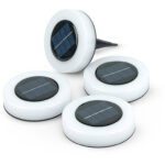 BALIZA LED SOLAR MITRA​ PACK 3+1 UNIDADES - 10LM 4000K PARED O SUELO