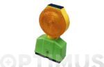 BALIZA SEÑALIZACION INTERMITENTE - LED AMBAR, SOLAR