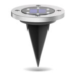 BALIZA SOLAR METAL IP44 8 HORAS DE AUTONOMIA - PACK 2 UNIDADES