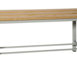 BANCO DE VESTUARIO MADERA/METAL - 100 X 47,5 X 32 CM (VENTA DESMONTADO)