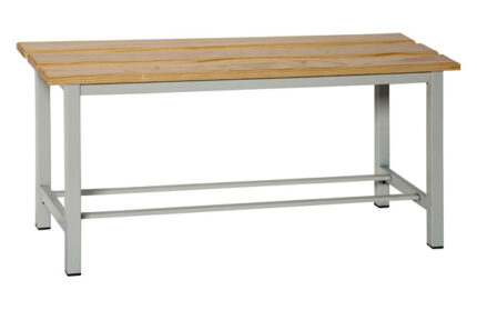 BANCO DE VESTUARIO MADERA/METAL - 100 X 47,5 X 32 CM (VENTA DESMONTADO)