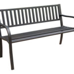 BANCO JARDIN METALICO NEGRO