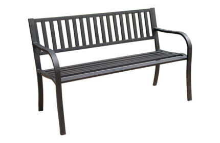 BANCO JARDIN METALICO NEGRO