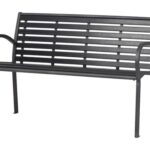 BANCO JARDIN METALICO POLYWOOD NEGRO
