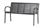 BANCO JARDIN METALICO POLYWOOD NEGRO